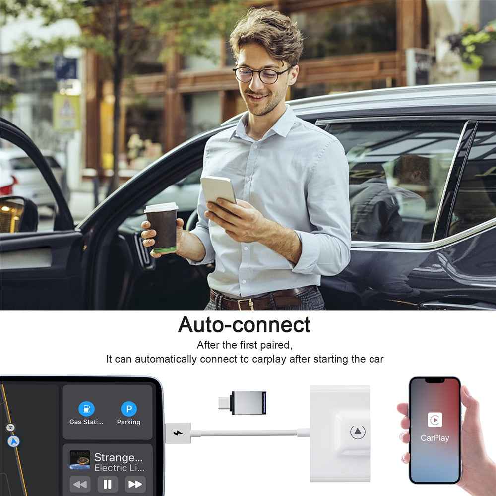 THT-020-3 Wireless CarPlay Adapter Car Dongle Wired to Wireless CarPlay Converter Support Online Update