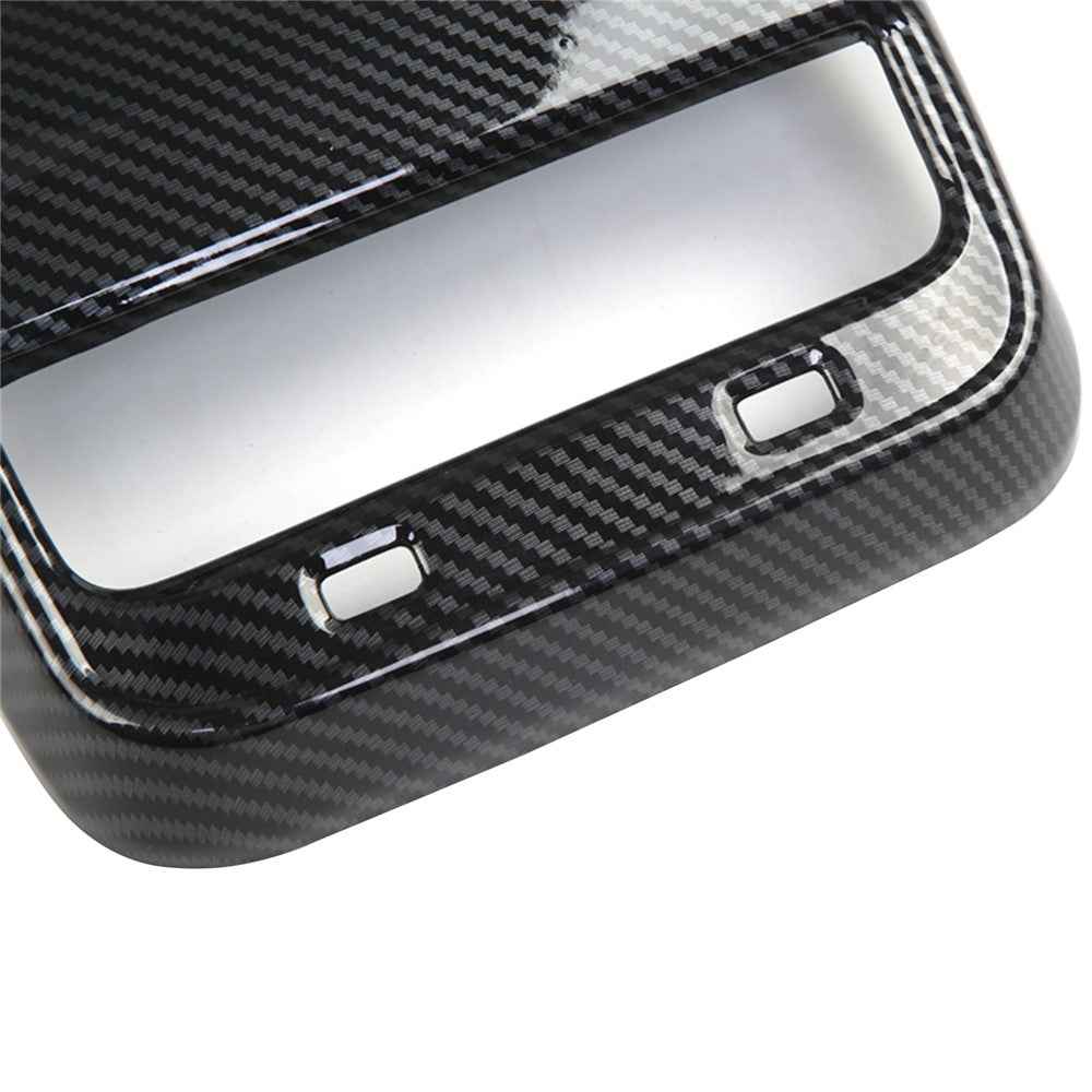 M30035 For Tesla Model 3 / Model Y Plastic Car Rear Air Vent Outlet Frame Interior Part - Carbon Fiber