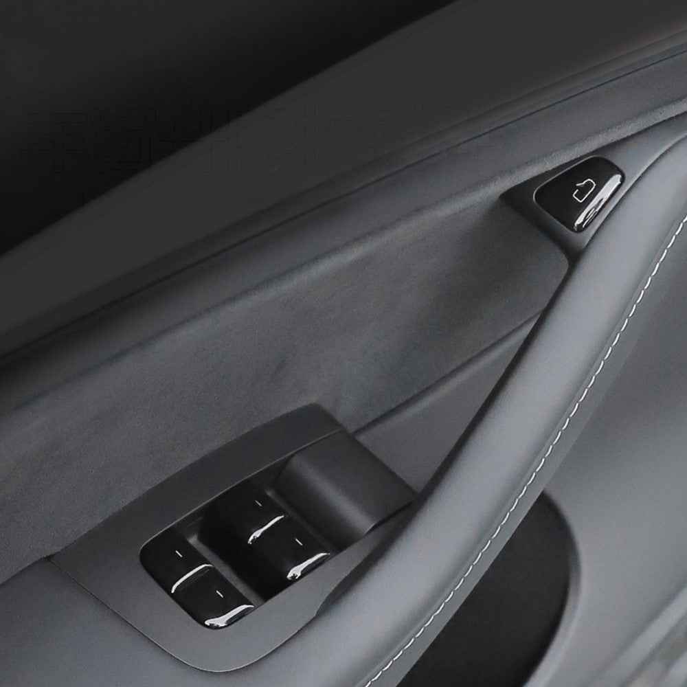 M30810 11Pcs Car Sticker Set Resin Button Repair Kit Window Switch, Door Lock Stickers for Tesla Model Y / 3