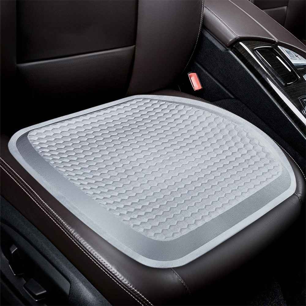 Car Cooling Seat Pad Pressure Relief Breathable Gel Seat Cushion for Home Office Chair - Grey