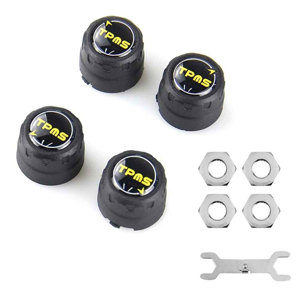 V101B 4PCS Bluetooth-compatible 5.0 Car Tire Pressure Monitoring Sensors Monitors Tools Alarm Modes Real-Time Display APP Controlled (External Installation)