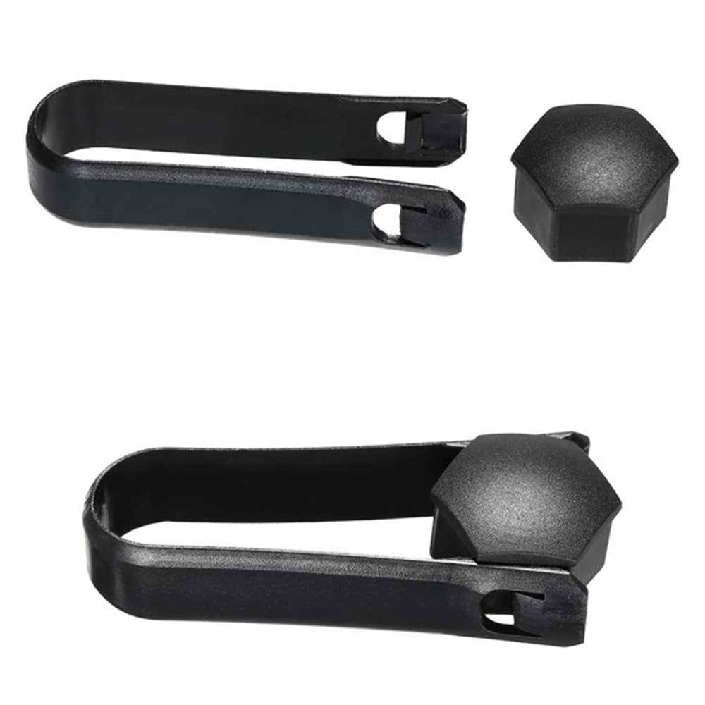 T98 20Pcs Wheel Screw Cap for Tesla Model 3 / X / S Car Nut Bolts Cap Tire Modify Dustproof Rustproof Cover Set - Glossy Black