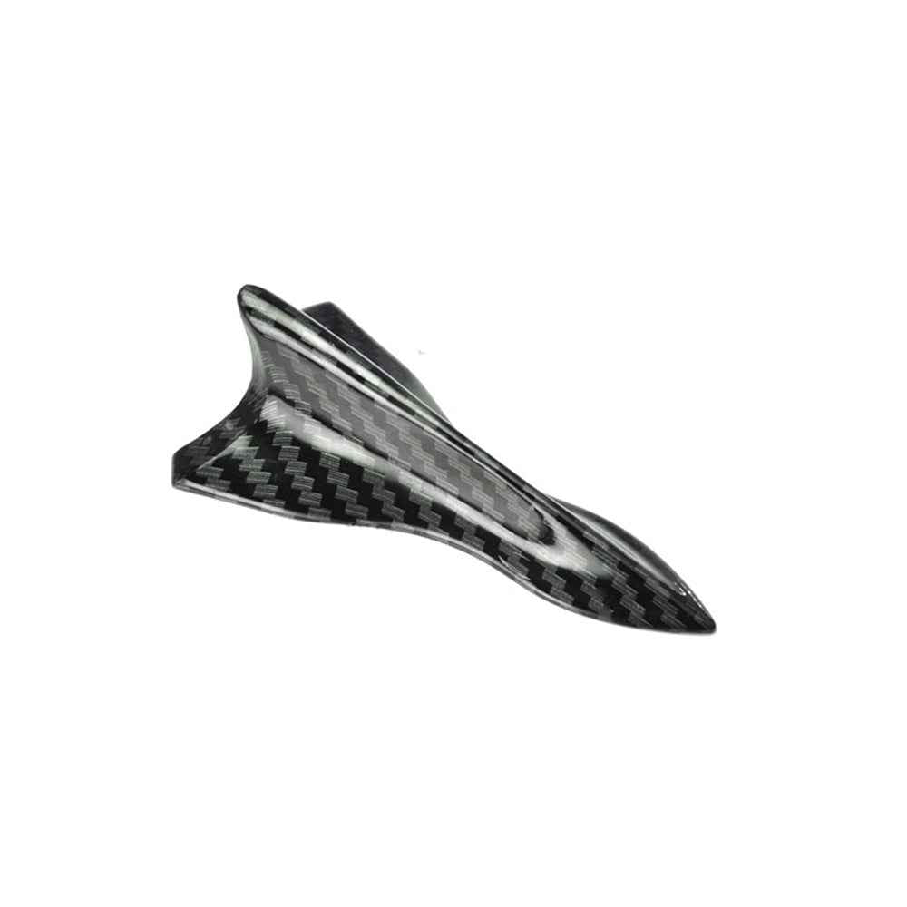 YT-1026 10Pcs / Set Auto Car Roof Shark Fins Vehicle Tail Wings Cover Trim Exterior Decoration Sticker - Carbon Fiber