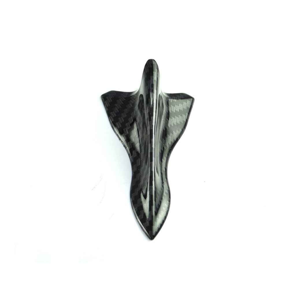 YT-1026 10Pcs / Set Auto Car Roof Shark Fins Vehicle Tail Wings Cover Trim Exterior Decoration Sticker - Carbon Fiber