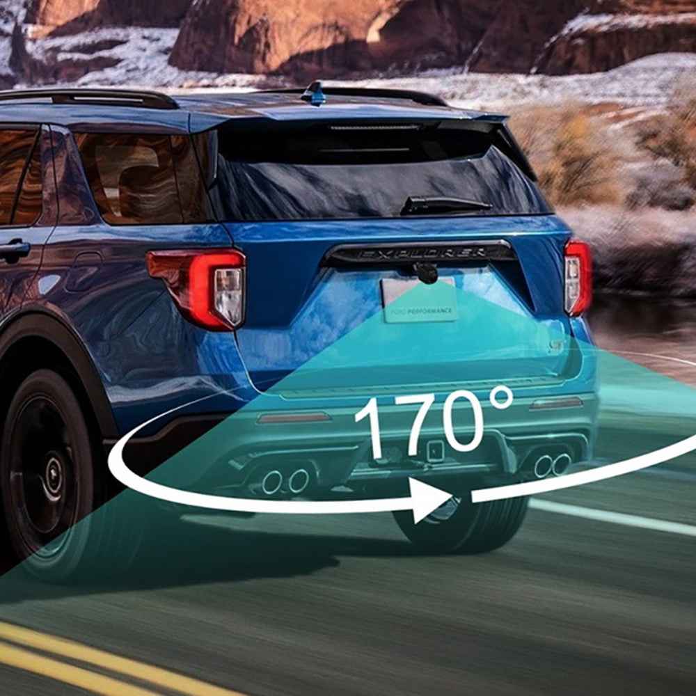 RH-302 4.3-inch TFT LCD Video Display Monitor with HD Square Rear View Camera Parking and Reverse System Kit