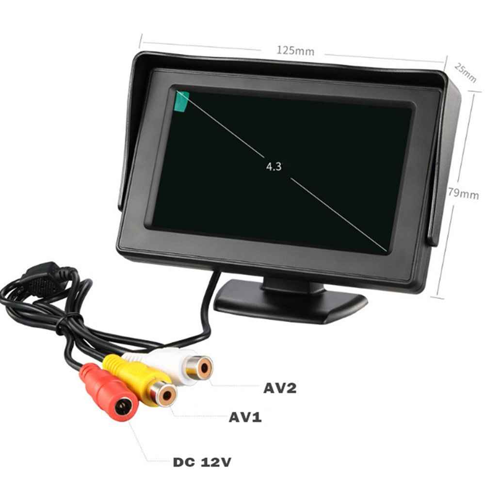 RH-301 4.3-inch Car Parking Monitor High-Definition Display Dual AV Input Vehicle Reversing Image Screen