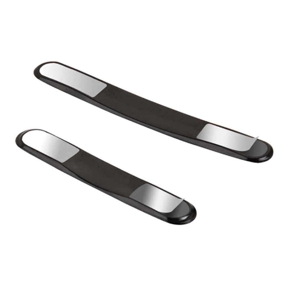 DM-114 4Pcs / Set Car Door PC Anti-collision Strip Carbon Fiber Texture Vehicle Door Protection Sticker