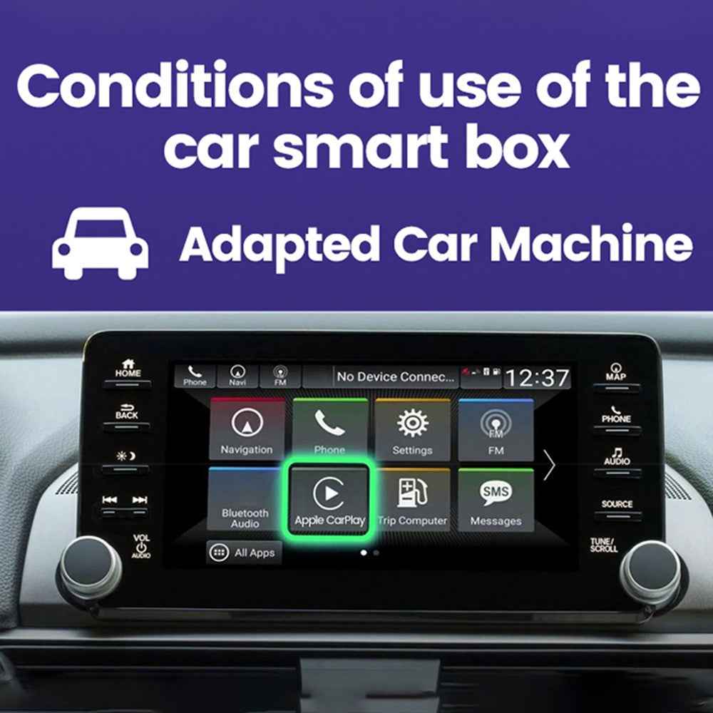 2Air 5.0 Wireless Ai Box for Carplay Android Auto Dongle Adapter 2.4G / 5.8Ghz WiFi Bluetooth-compatible Auto Connect Plug and Play