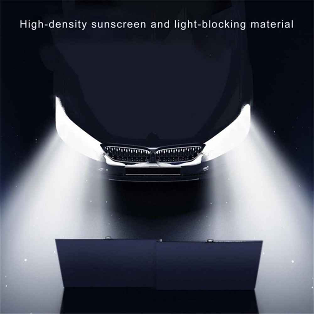 2Pcs Summer Car Windshield Sun Shade Umbrella Sunshade Cover UV Reflective Front Window Sun Visor