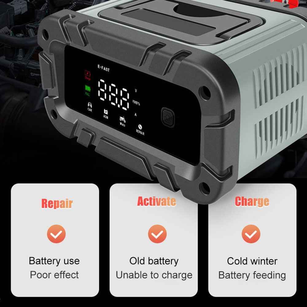 E-FAST TK-400 Lead Acid Battery Charger Motorcycle Car 12V Charger Battery Charger Repair - US Plug