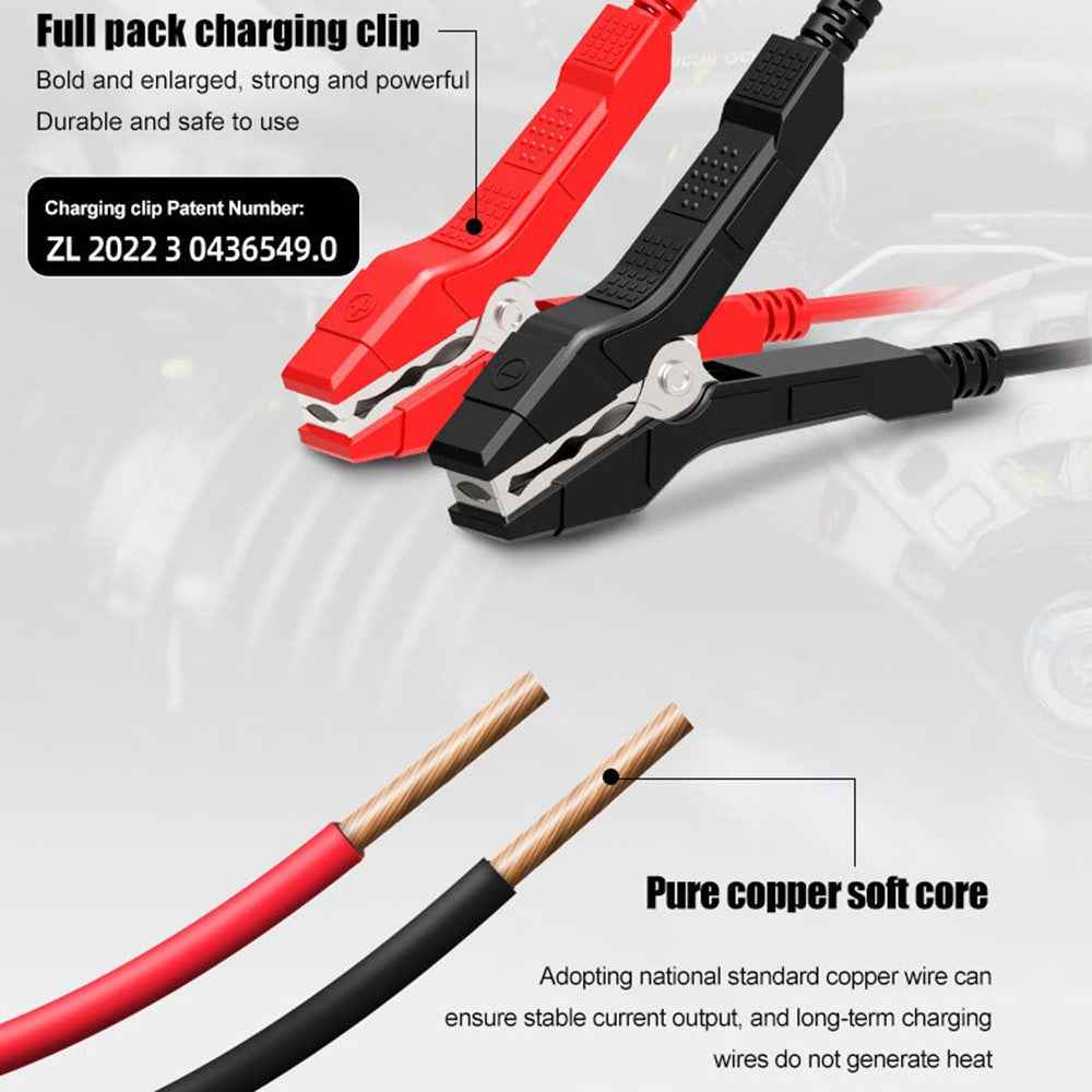 E-FAST TK-400 Lead Acid Battery Charger Motorcycle Car 12V Charger Battery Charger Repair - US Plug