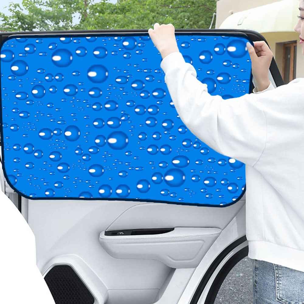 2938 Magnetic Single-Layer Car Sun Shade Rear Front Window Shade Side Window Sunshade UV Protection Cover - Rear Seat Window