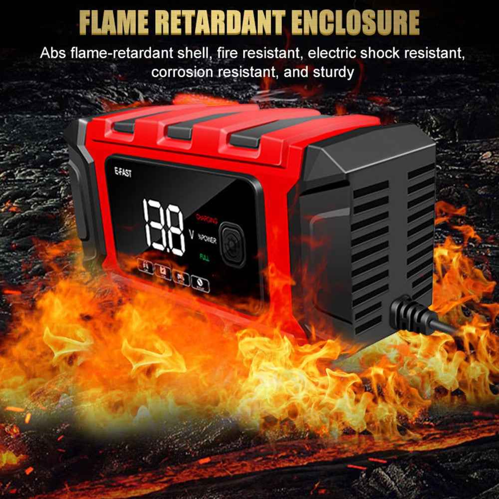 E-FAST TK-360 12V / 6A Car Full Automatic Battery Charger Maintainer Trickle Charger Battery Desulfator - EU Plug