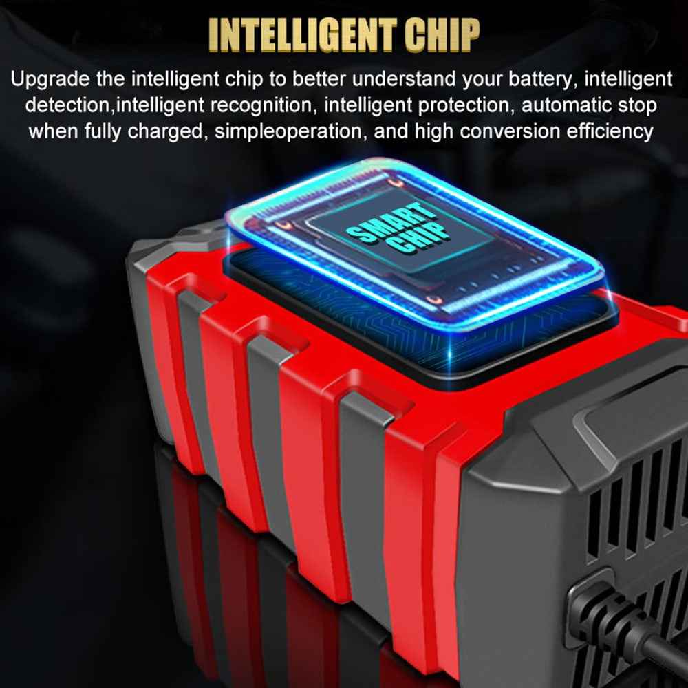 E-FAST TK-360 12V / 6A Car Full Automatic Battery Charger Maintainer Trickle Charger Battery Desulfator - US Plug