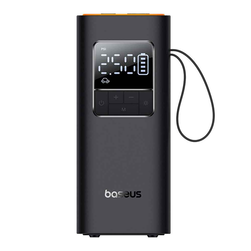BASEUS SuperMini Pro Series Wireless Car Inflator LCD Digital Display Inflator Pump - Black