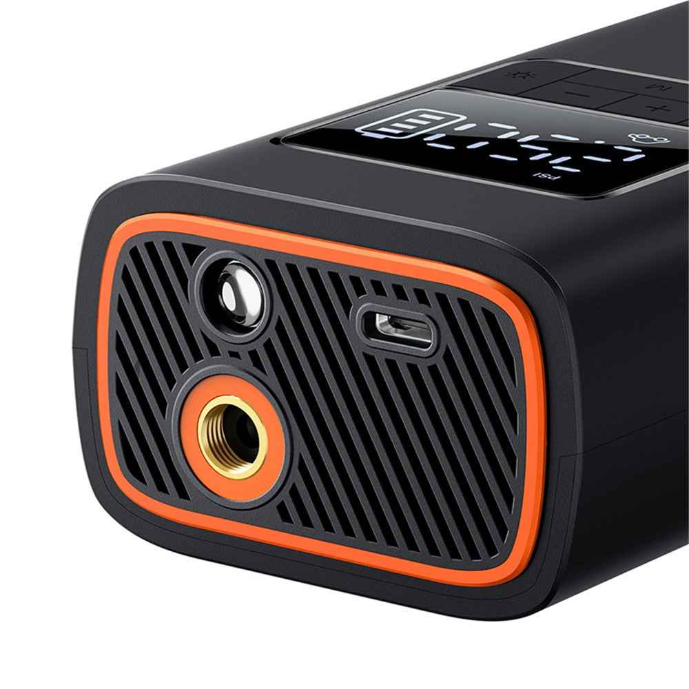 BASEUS SuperMini Pro Series Wireless Car Inflator LCD Digital Display Inflator Pump - Black