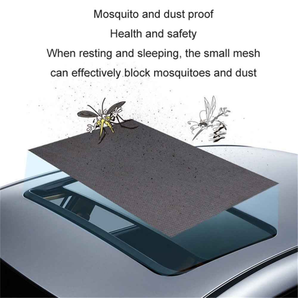 Magnetic Car Sunroof Window Sunshade UV Protection Anti Mosquito Mesh Cover Shading Net, Size L: 100*65cm