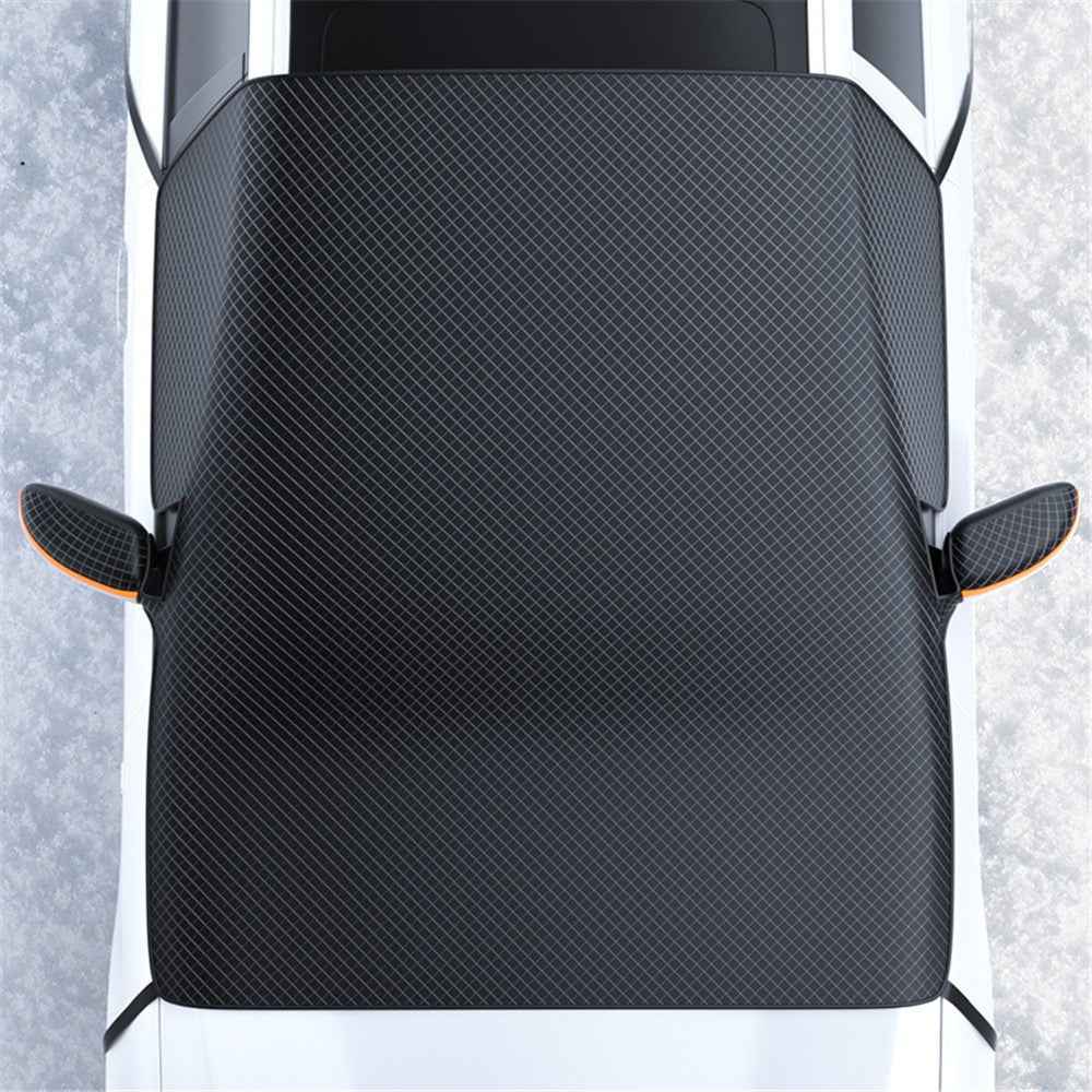 Foldable Car Windshield Sun Shade Magnetic Auto Windshield Cover with Reflective Strips