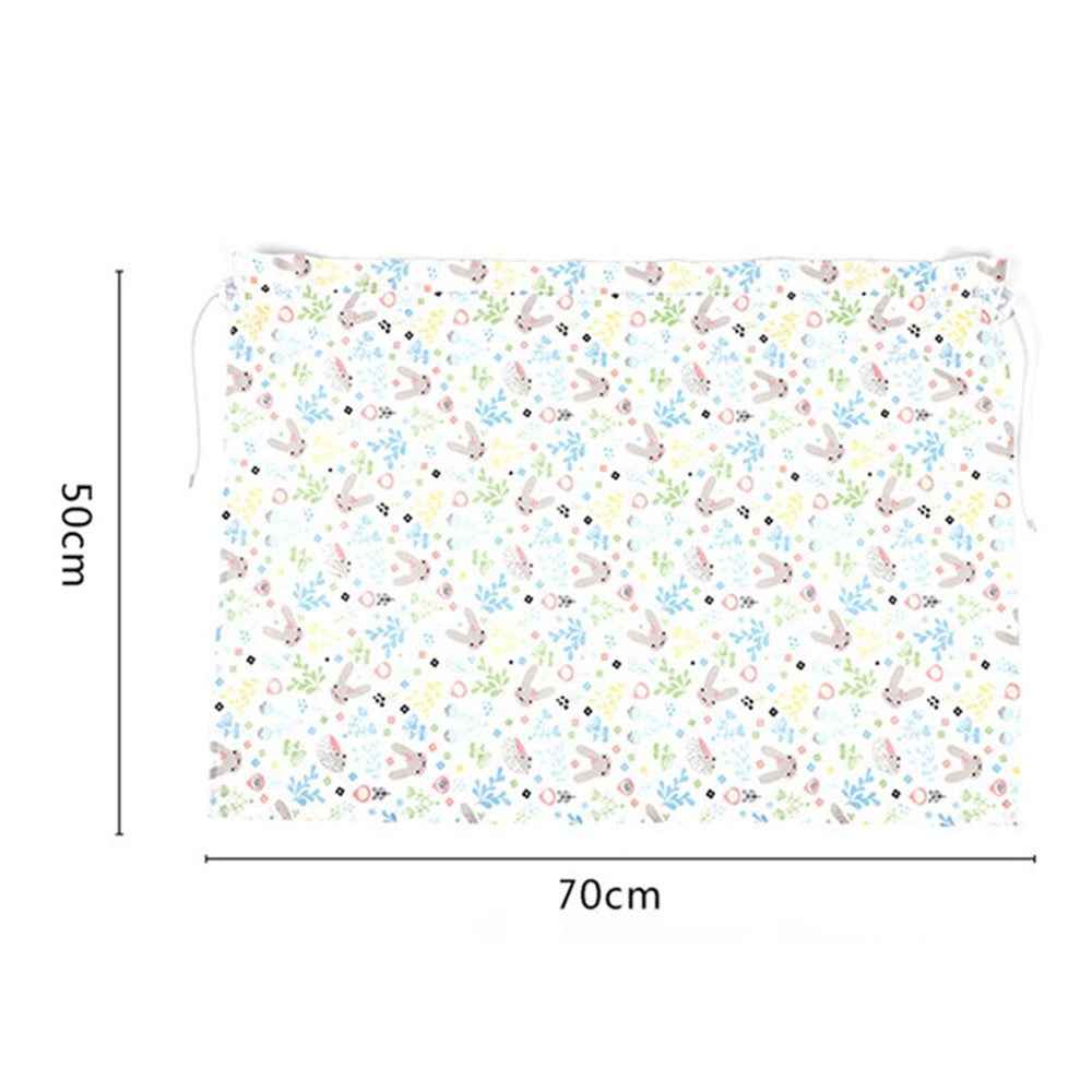 Cute Pattern Printed Car Window Anti-UV Curtain Cotton Cloth Vehicle Side Window Sun Shade Curtain - Long-eared Rabbit