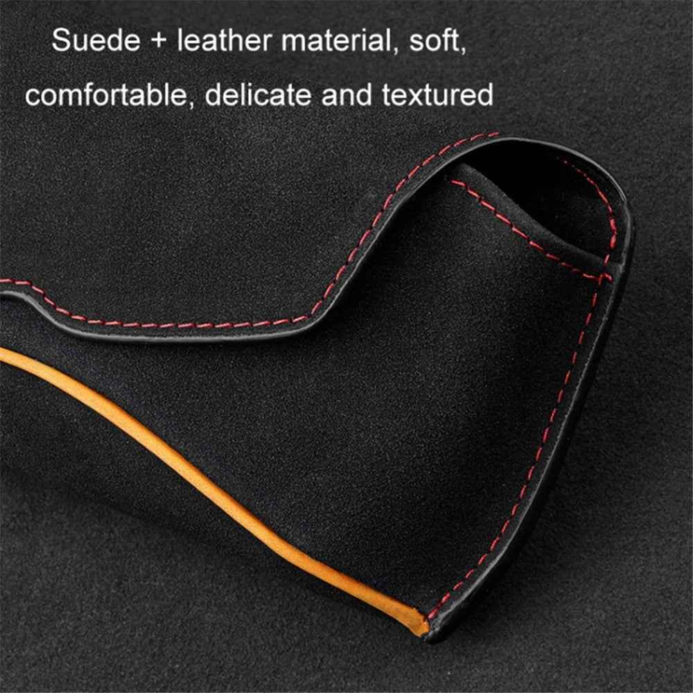 Universal Clip-on Sunglasses Case for Car Sunvisor Card Holder Glasses Storage Box - Brown