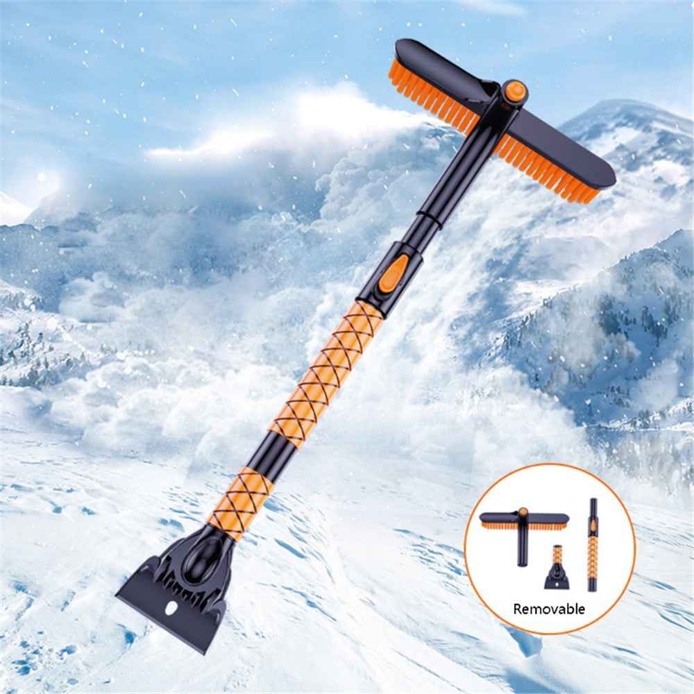 ST-3908 Winter Extendable Detachable Dual Head Snow Removal Shovel Car Windshield Snow Scraper Brush