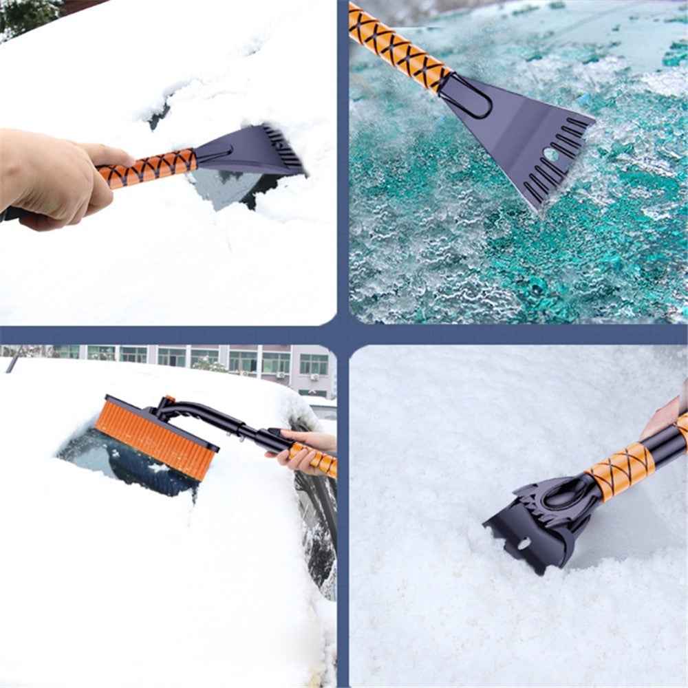 ST-3908 Winter Extendable Detachable Dual Head Snow Removal Shovel Car Windshield Snow Scraper Brush