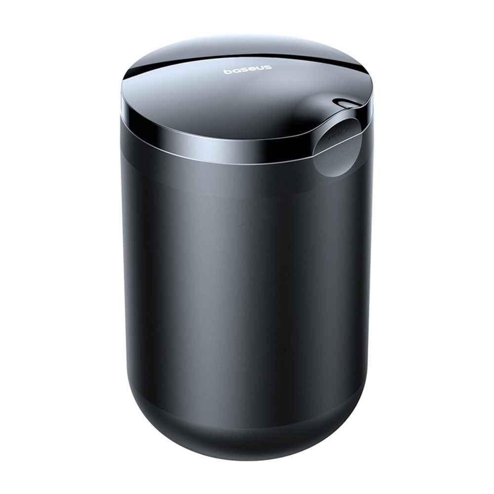BASEUS Premium II Series Car Ashtray Aluminum Alloy Waterproof Car Ashtray Built-in LED Light - Black