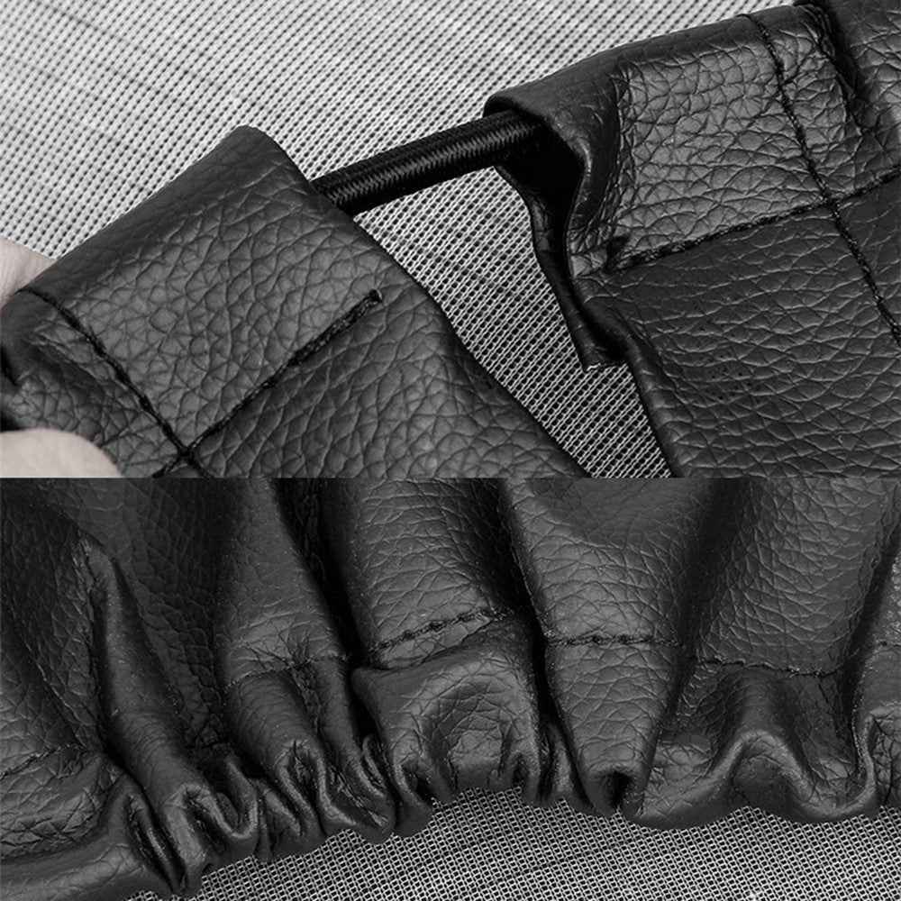 KG0167 12-Inch SUV Truck Wheel Cover Protector Litchi Texture Leather Car Tire Cover for 20-22 Inch Tire