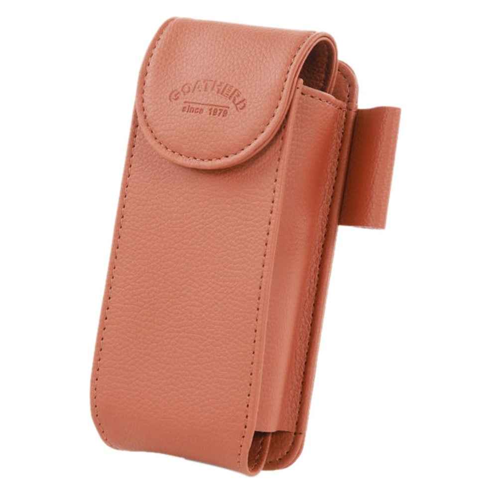 GOATHERD Car Sun Visor Mount Microfiber Leather Sunglasses Storage Bag Glasses Holder Pouch - Brown