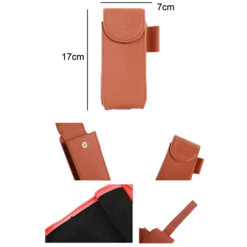 GOATHERD Car Sun Visor Mount Microfiber Leather Sunglasses Storage Bag Glasses Holder Pouch - Black