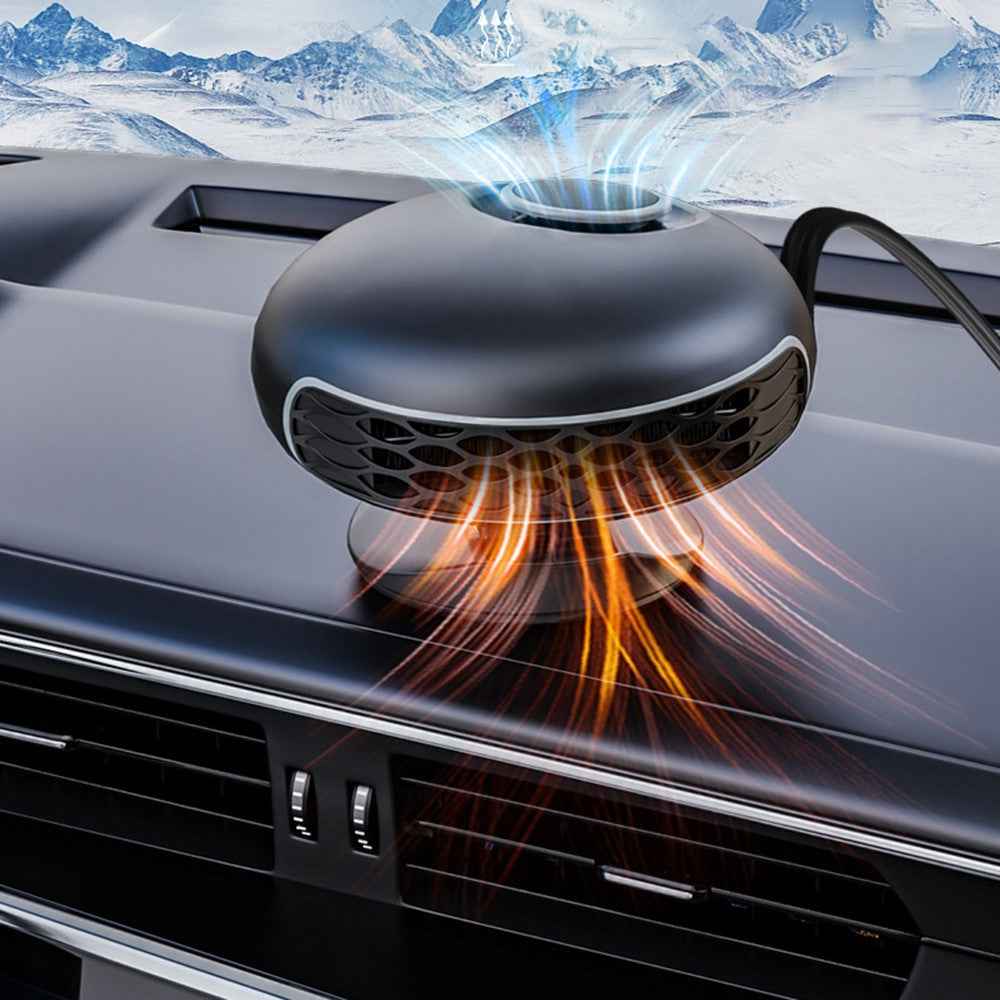 9777 12V 150W Auto Heater 360 Degree Rotation Fan Car Heater Cooler ABS Demister Defroster
