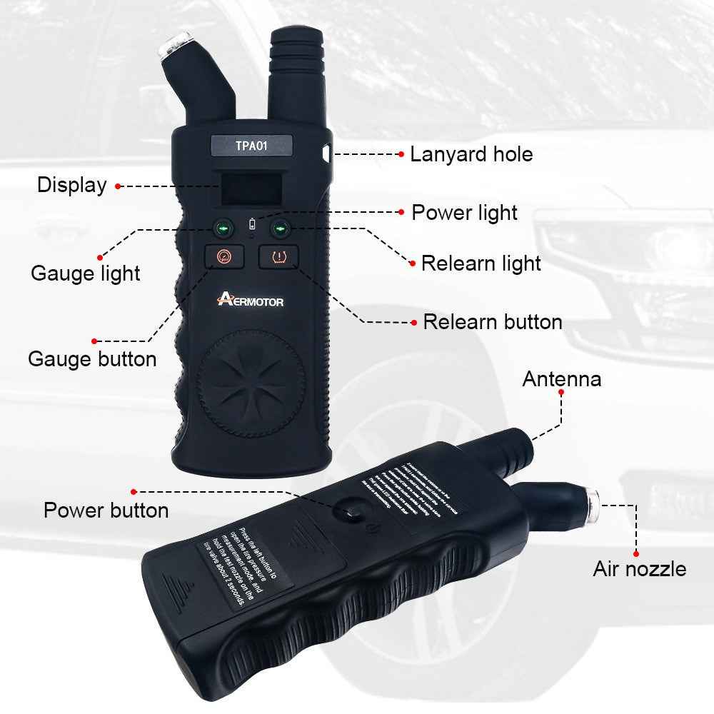AERMOTOR TPMS 150 PSI Digital Car Tire Pressure Tester Detector Measurement Tool