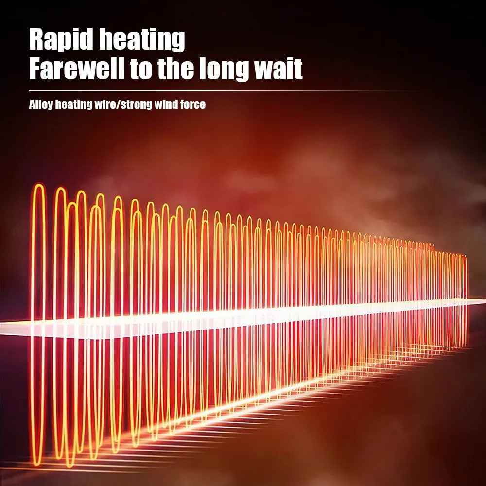 9710 Multi-Function Car Mounted Heater Defogger / Defrost Car Hot Air Warmer Heating Fan