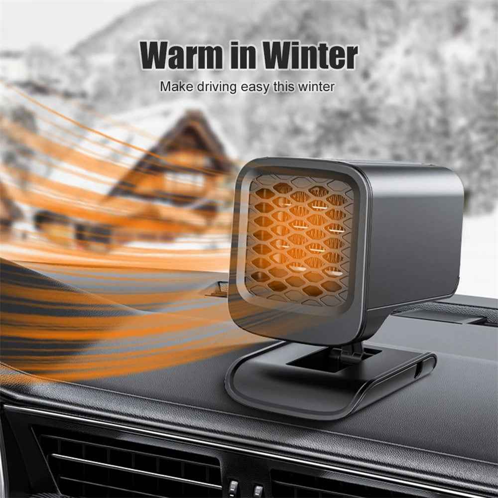 9729 12V Car Foldable Heater Windshield Defrosting Defogging Heating Fan Vehicle Interior Heating Device