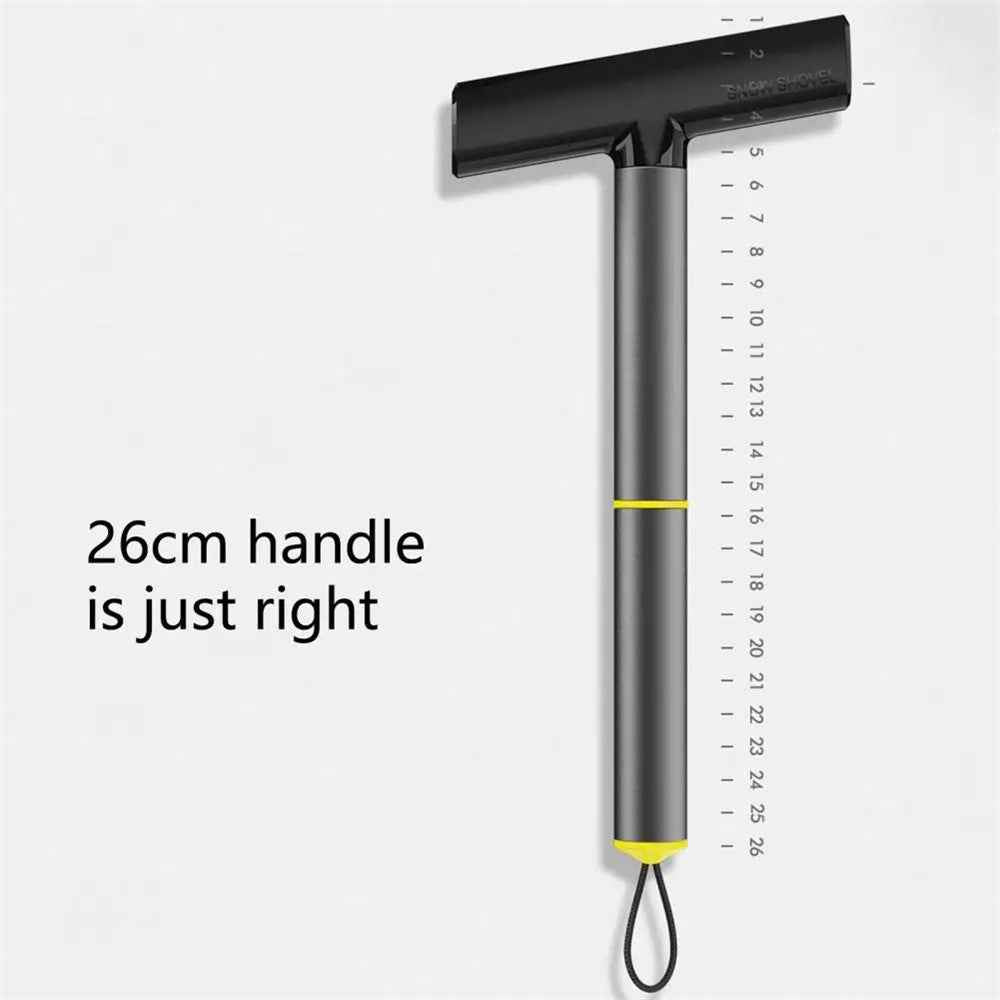 9718 TPU+Aluminum Alloy 2-in-1 Car Window Double-sided Snow Removal Shovel Tire Gravel Cleaning Tool