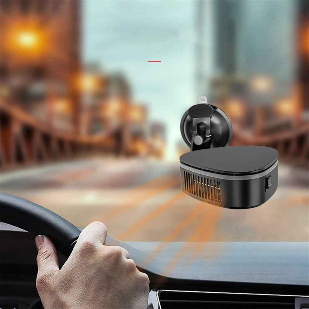 9741A 12V Portable Car Heater with Suction Bracket Defogger Defroster 2 in 1 Fast Heating / Cooling Fan, Purifying Version