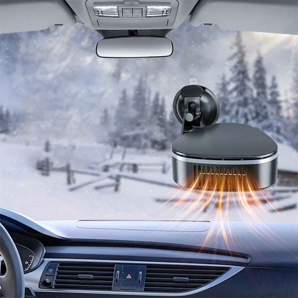 9741A 12V Portable Car Heater with Suction Bracket Defogger Defroster 2 in 1 Fast Heating / Cooling Fan, Purifying Version