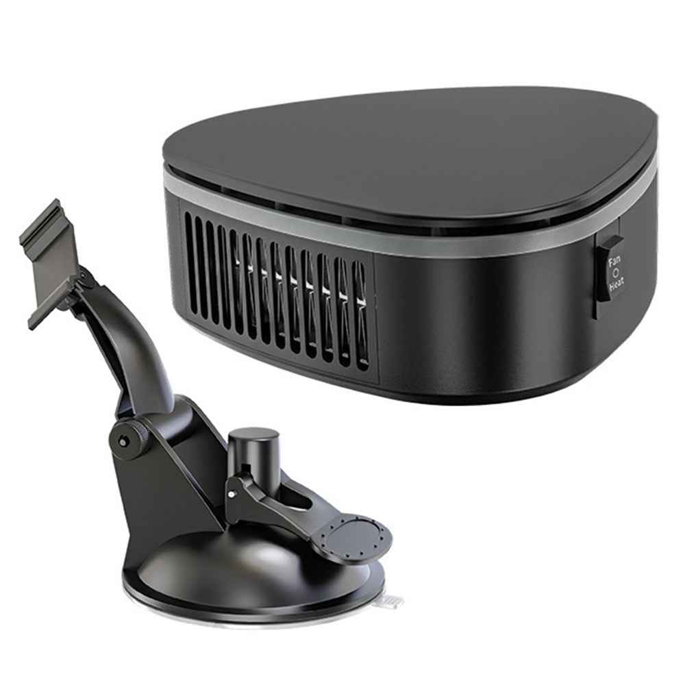 9739A Car Heater 12V Portable Windshield Fast Car Warmer 2-in-1 Heating / Cooling Fan with Suction Holder, Standard Version