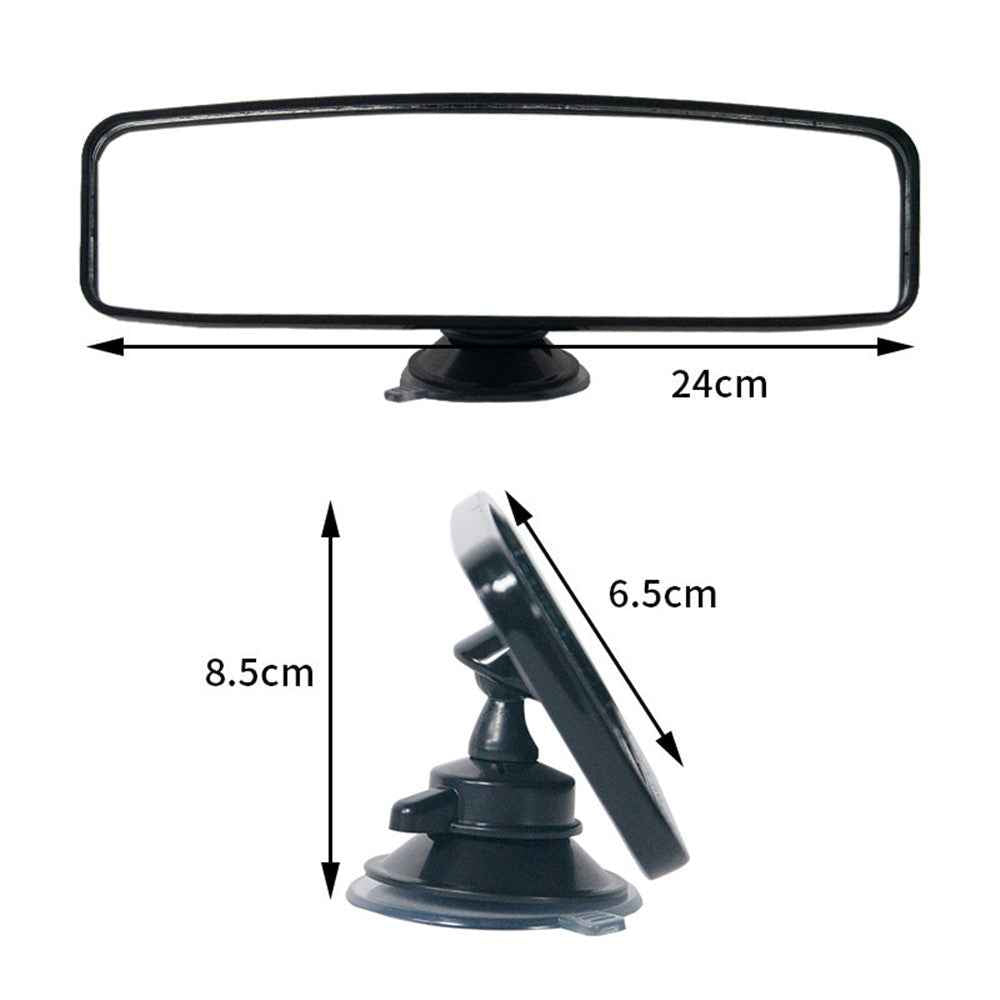 Plastic+Glass Rearview Mirror Car Interior Wide Angle Rear View Mirror (Anti-Glare Function) - Size: S