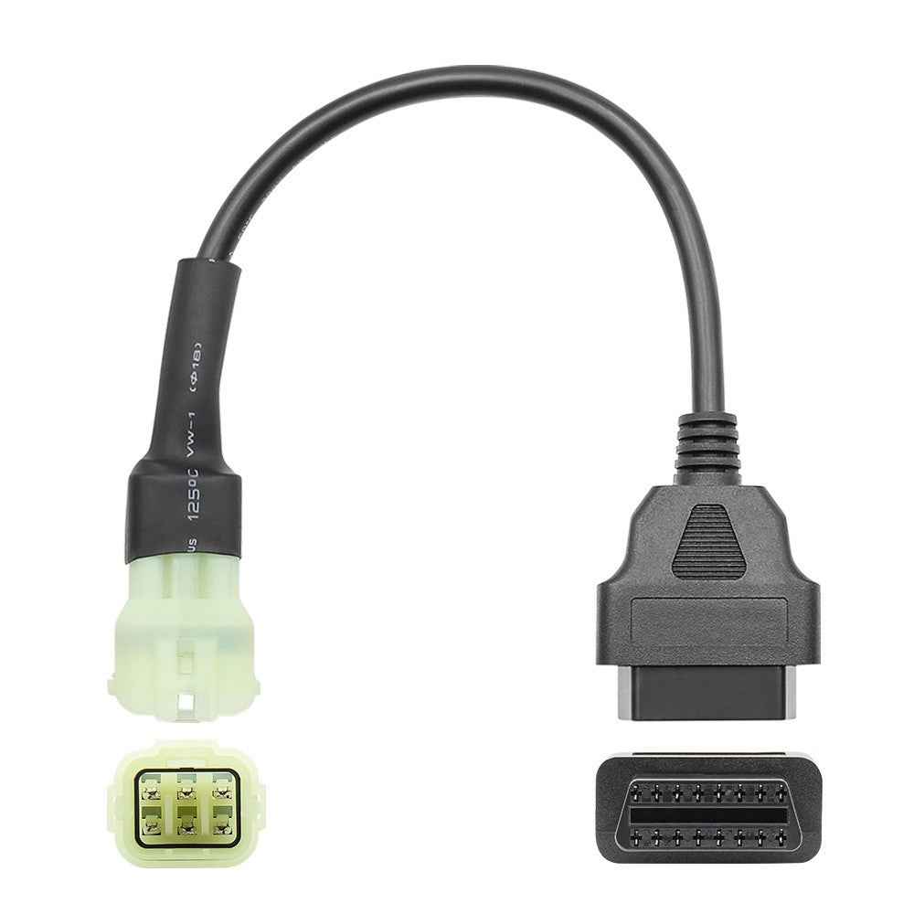 AERMOTOR OBD 16Pin to 6Pin Diagnostic Adapter Cable Scanner Reader Converter for KTM Motorcycle 6Pin