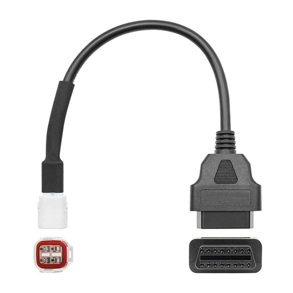 AERMOTOR For Yamaha Motorcycle 4Pin Plug to 16Pin OBD2 Adapter Diagnostic Cable