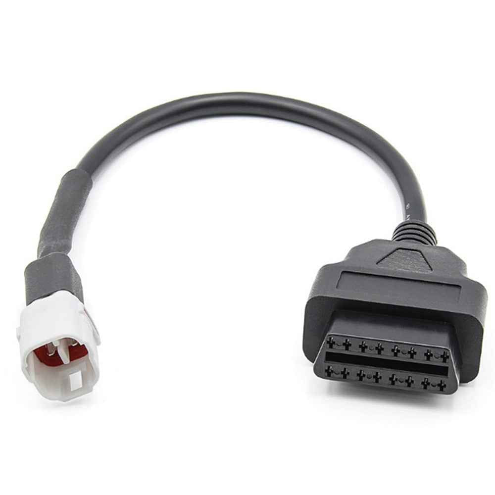 AERMOTOR For Yamaha Motorcycle 4Pin Plug to 16Pin OBD2 Adapter Diagnostic Cable