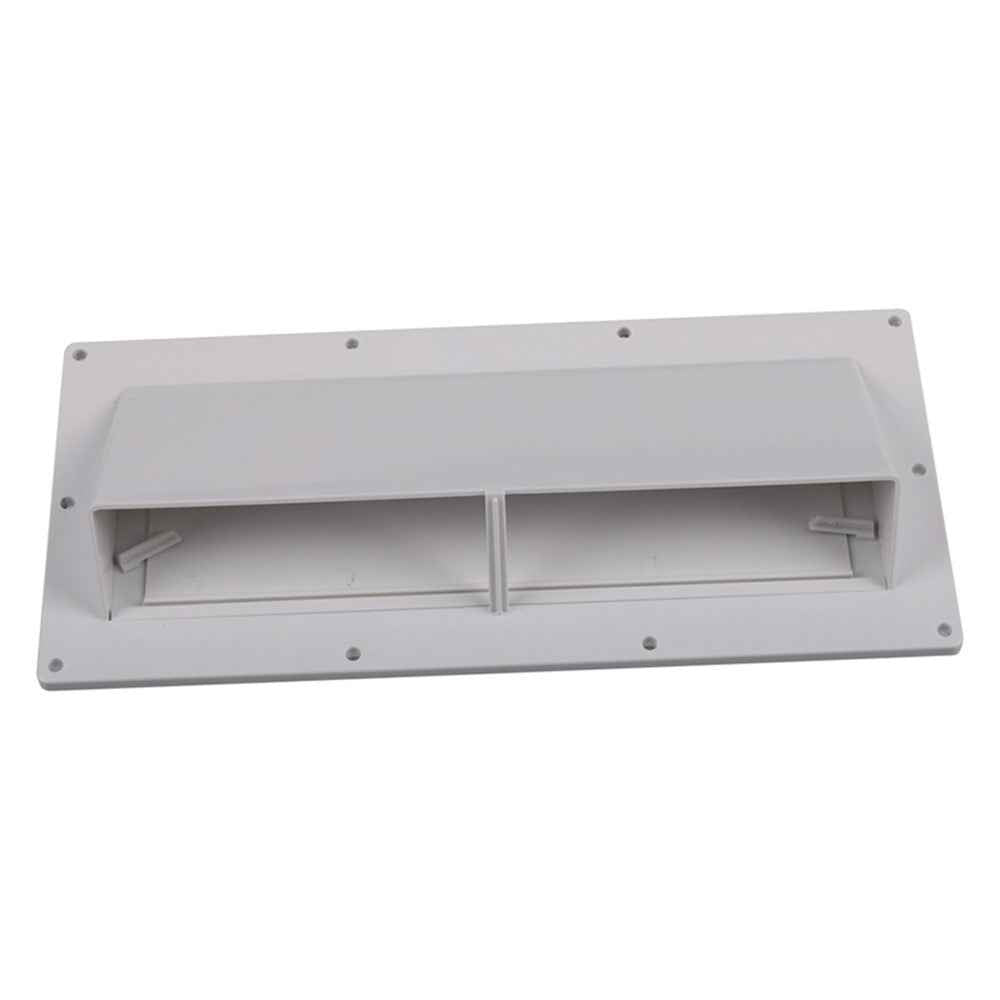 A8664 PP RV Range Motorhome Trailer Hood Exhaust Vent Cover Enhance Airflow (Include 10Pcs Screws) - White