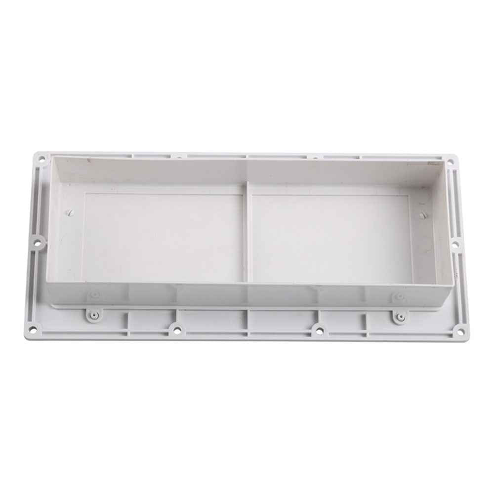 A8664 PP RV Range Motorhome Trailer Hood Exhaust Vent Cover Enhance Airflow (Include 10Pcs Screws) - White