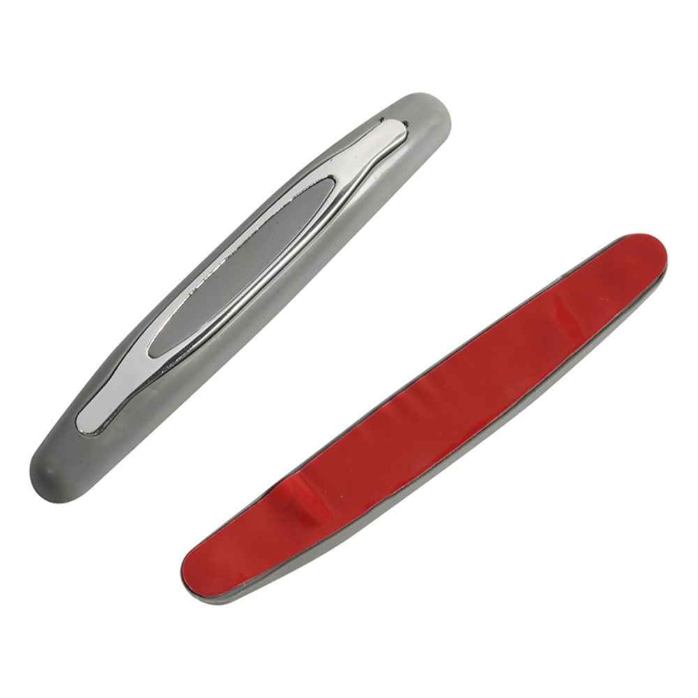 A8618-03 4Pcs Car Truck Door Anti-collision Strip PVC+ABS Vehicle Door Anti-collision Strips - Grey