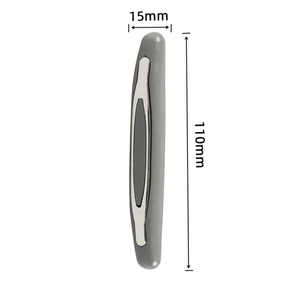A8618-03 4Pcs Car Truck Door Anti-collision Strip PVC+ABS Vehicle Door Anti-collision Strips - Grey