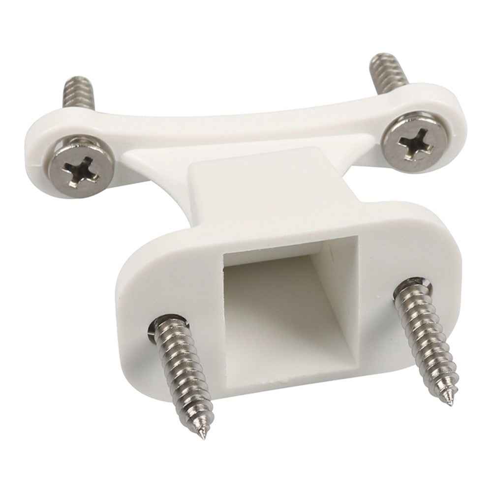 A8624 2Pair White T-Shape Door Retainer Kit Door Stop Retaining Catch Holder Set with Screws for Camper RV Motorhome #2-2