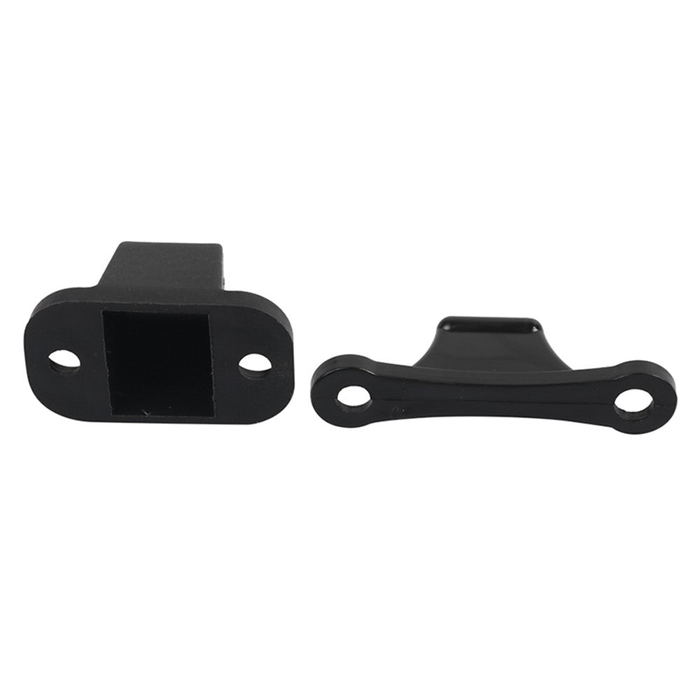 A8624 2Pair Black Door Retainer Kit for Camper RV Motorhome T-Shape Door Stop Retaining Catch Holder Set with Screws #2-2