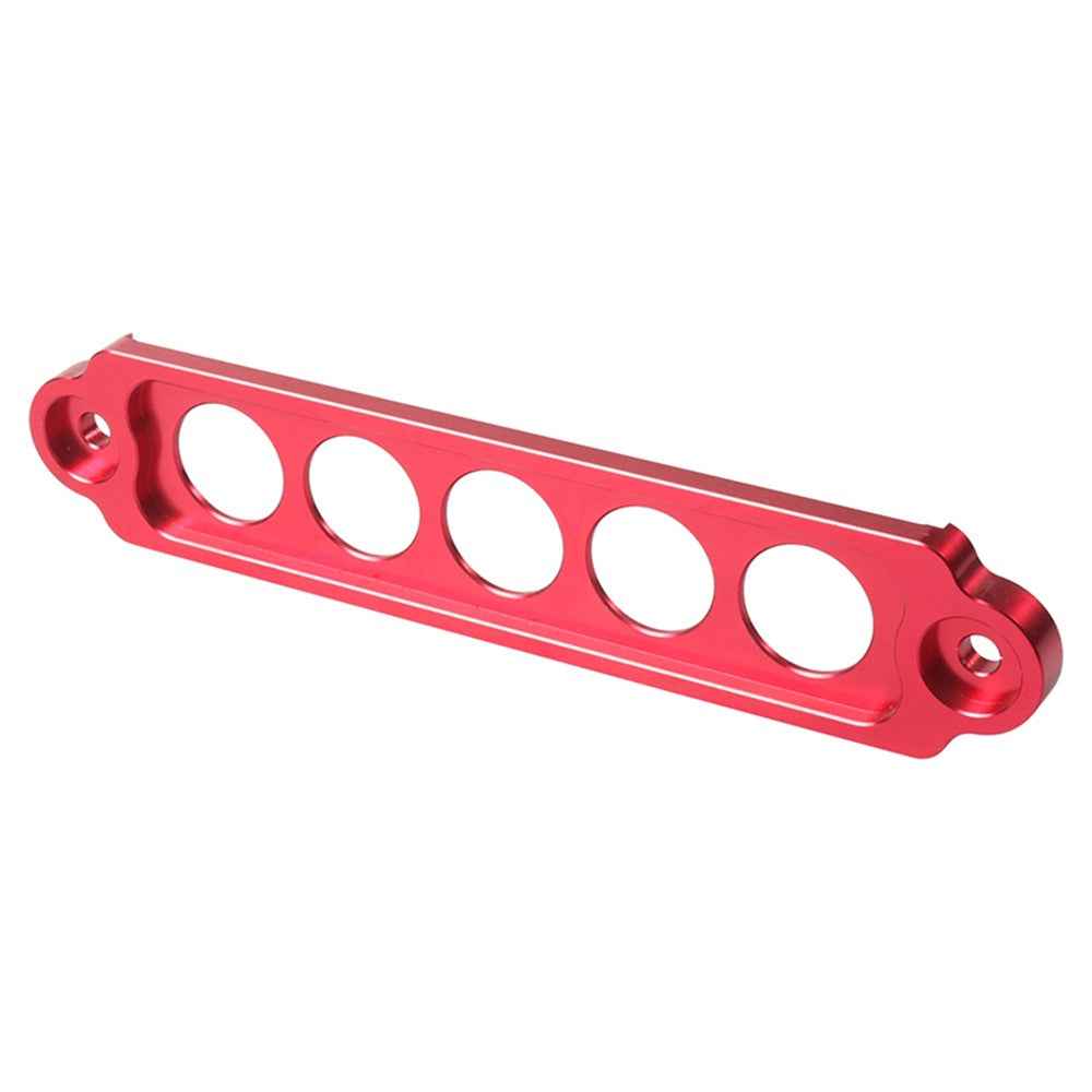 A8681 Aluminum Alloy Car Battery Holder Bracket Vehicles Trucks Battery Mount Bracket (Hook Length 250) - Red