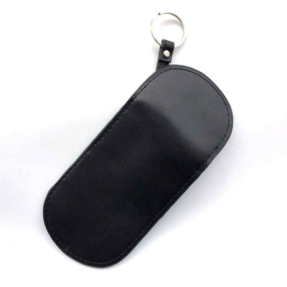 Car Key Signal Blocking Pouch Anti-theft RFID Blocking Genuine Cow Leather Car Keys Case Holder